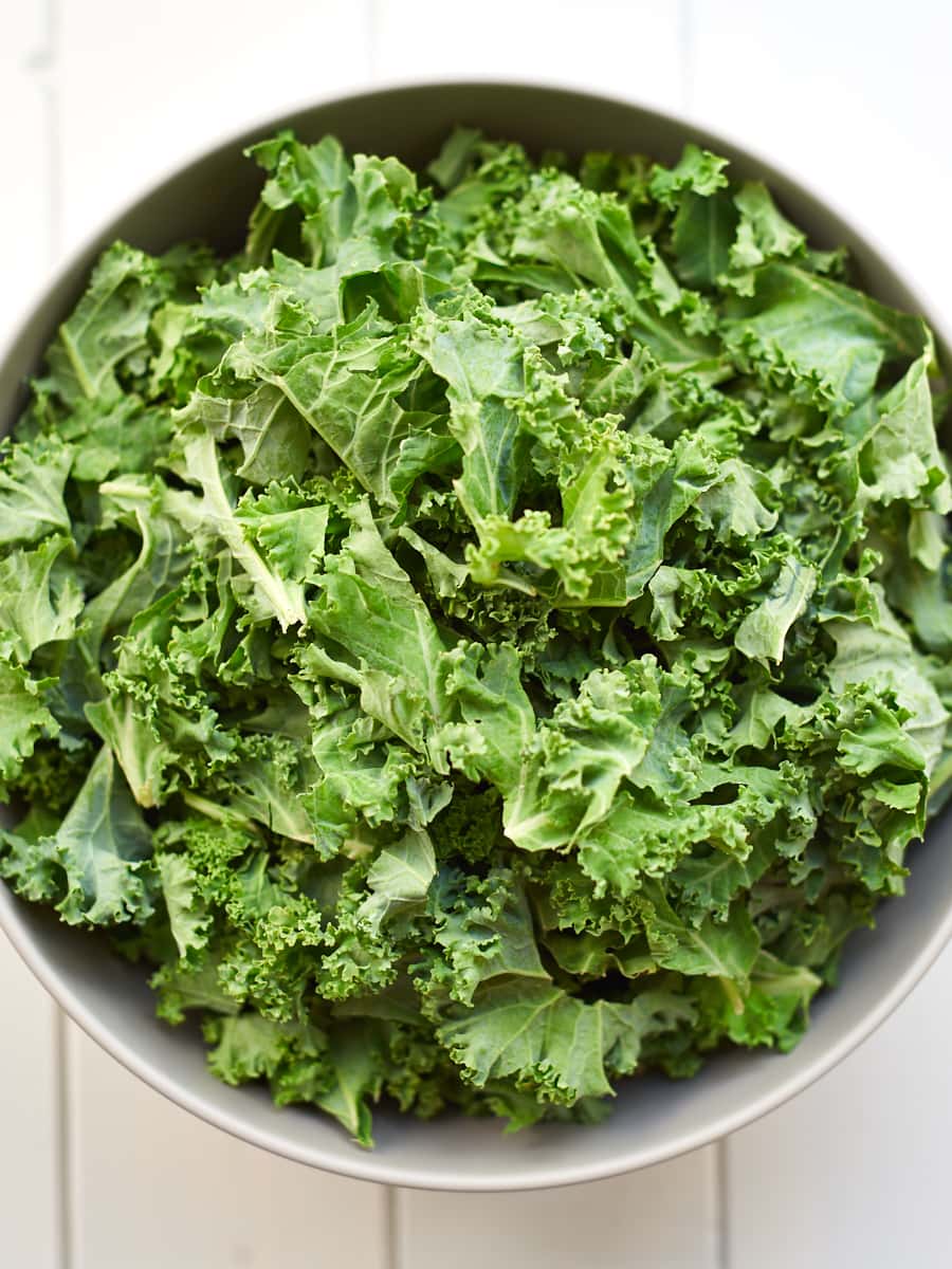 Fresh kale in a bowl