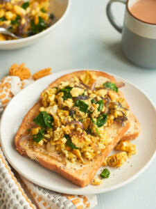 vegan breakfast scramble on plate