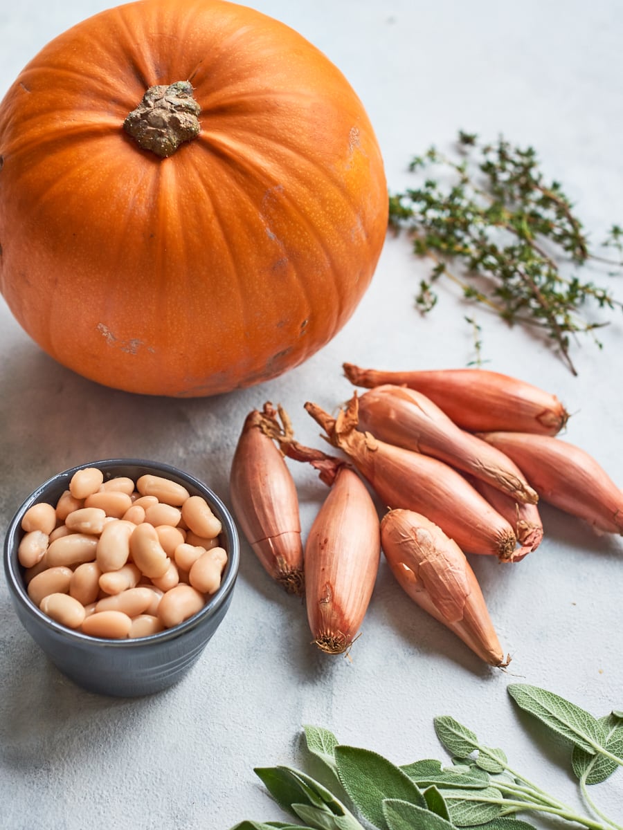 ingredients for vegan pumpkin casserole