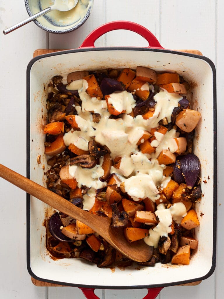 Butternut Squash Traybake Delicious Recipes from Forkful of Plants