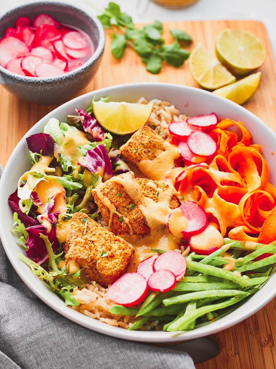 Vegan Tofu Katsu Salad