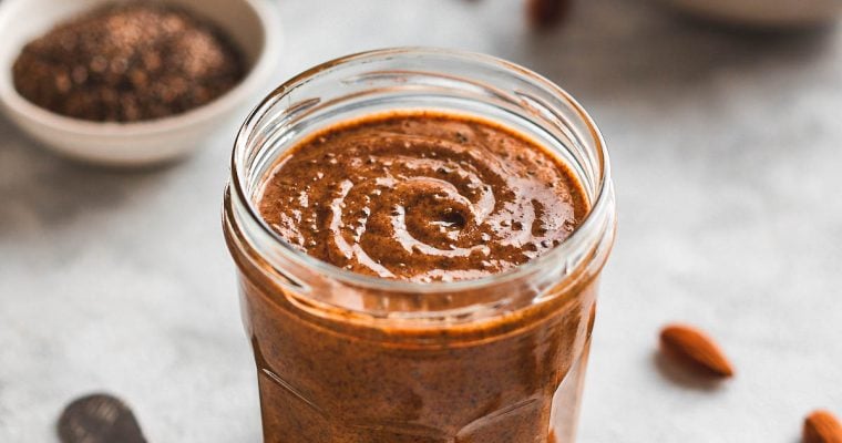 Homemade Almond Chia Seed Butter