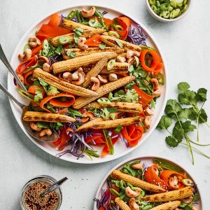 Baby corn salad featured image